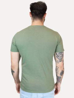 Camiseta Levis Masculina Slim Tab Sleeve Lisa Verde