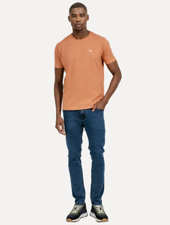 Camiseta King & Joe Masculina Basic Light Logo Salmão