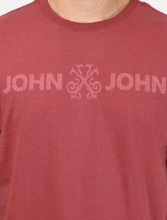 Camiseta John John Masculina Fit Basic Vermelho Médio