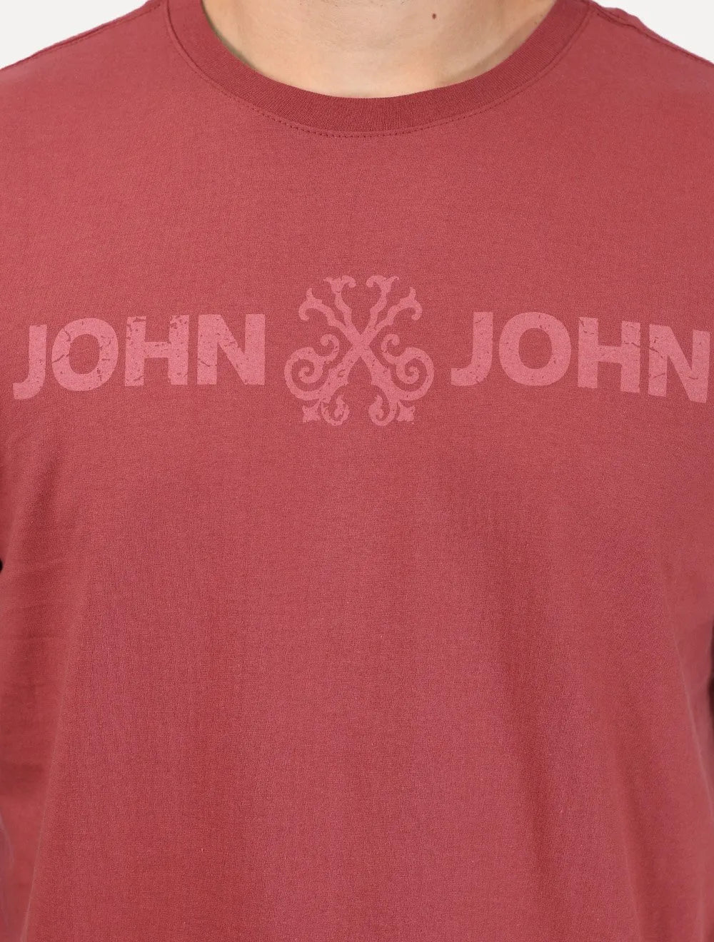Camiseta John John Masculina Fit Basic Vermelho Médio