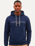 Moletom Tommy Hilfiger Masculino Hoodie Logo Core Azul Marinho