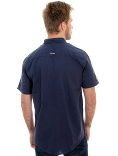 Camisa Forum Masculina Manga Curta Cotton Relax Azul Marinho
