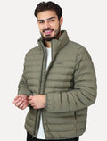 Jaqueta Calvin Klein Masculina Puffer Waterproof Caqui