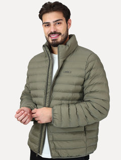 Jaqueta Calvin Klein Masculina Puffer Waterproof Caqui