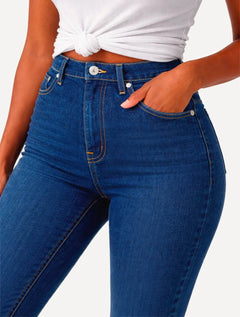 Calça Levis Jeans Feminina 724 Slim High Rise Straight Azul Marinho