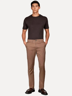 Camiseta Aramis Masculina Basic Lisa Mono Icon Marrom Escuro