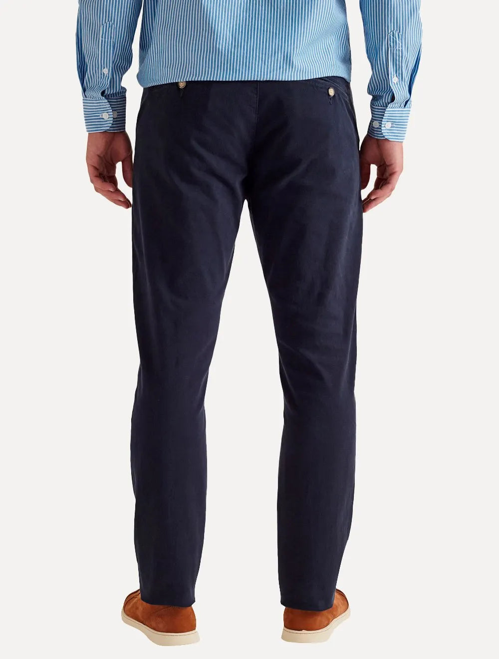 Calça Reserva Masculina de Sarja Casual Iron Azul Marinho