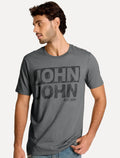Camiseta John John Masculina Regular Fit Fall Cinza Escuro