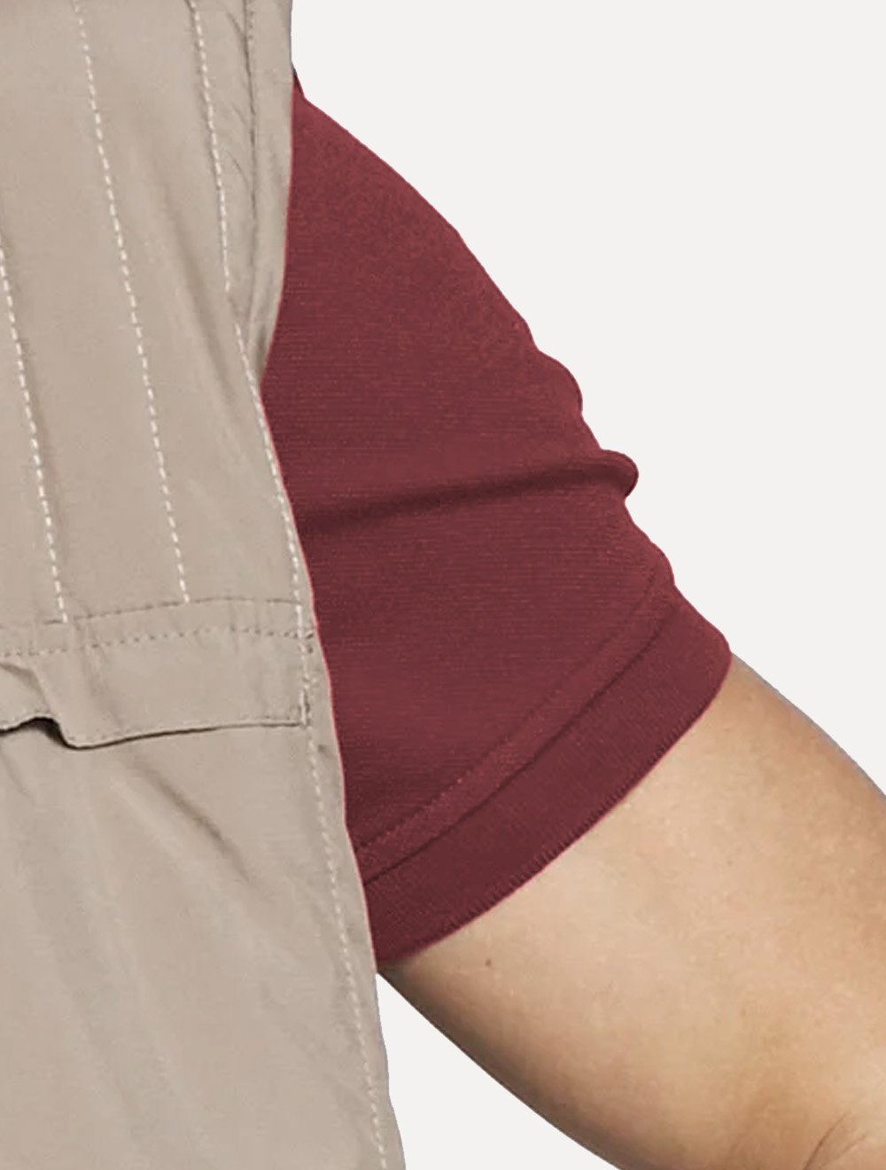 Polo Tommy Hilfiger Masculina Piquet Regular Placket Vermelho Escuro