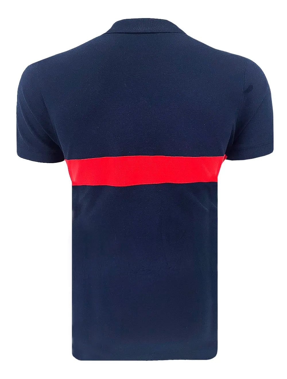 Polo Nautica Masculina Piquet Shadow Logo Sash Azul Marinho