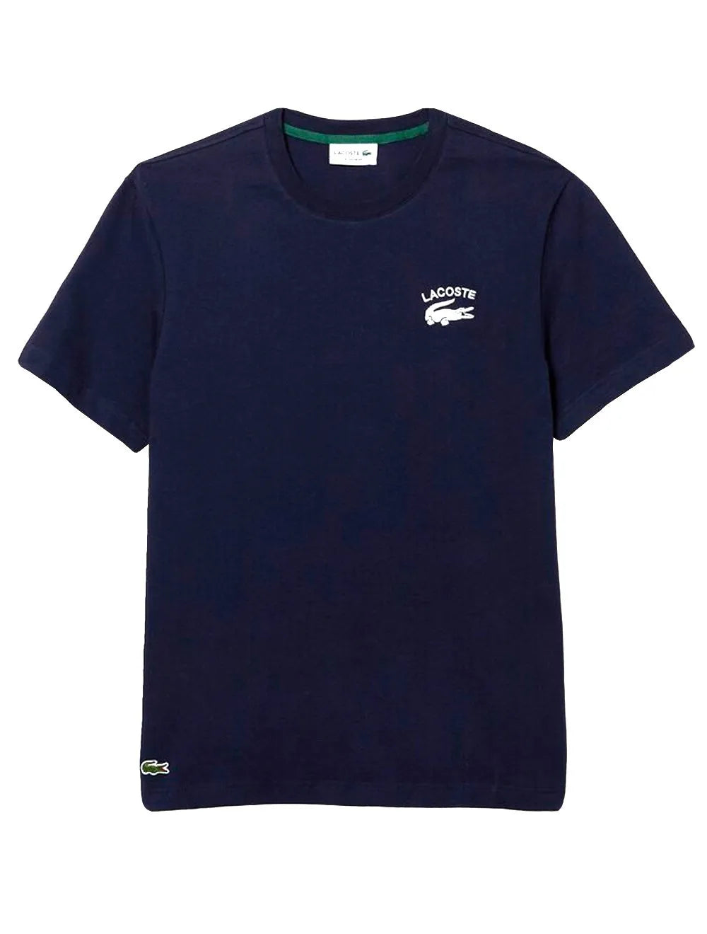 Camiseta Lacoste Masculina Regular Fit Cotton Jersey Azul Marinho