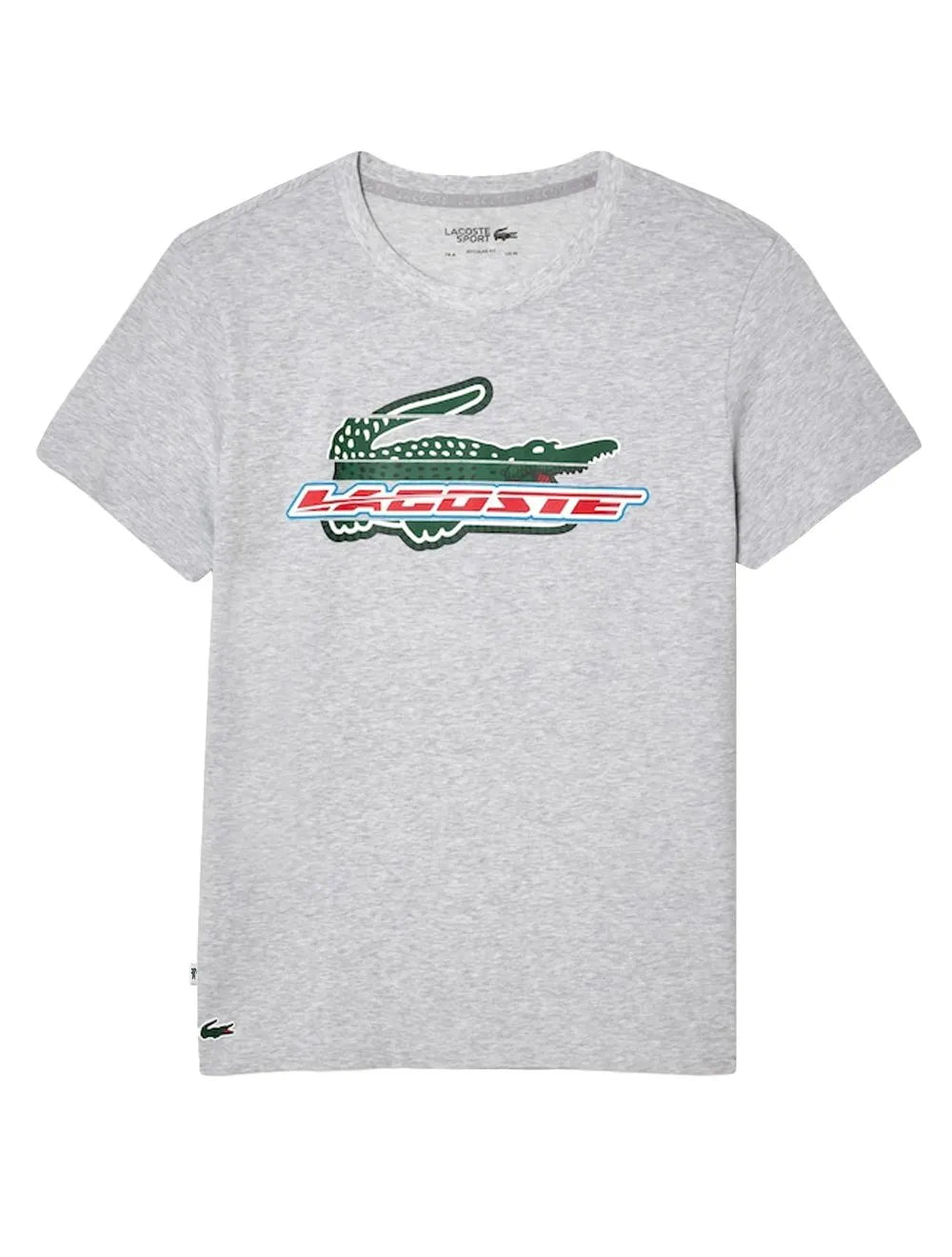 Camiseta Lacoste Masculina Regular Core Active Performance Branded Cinza