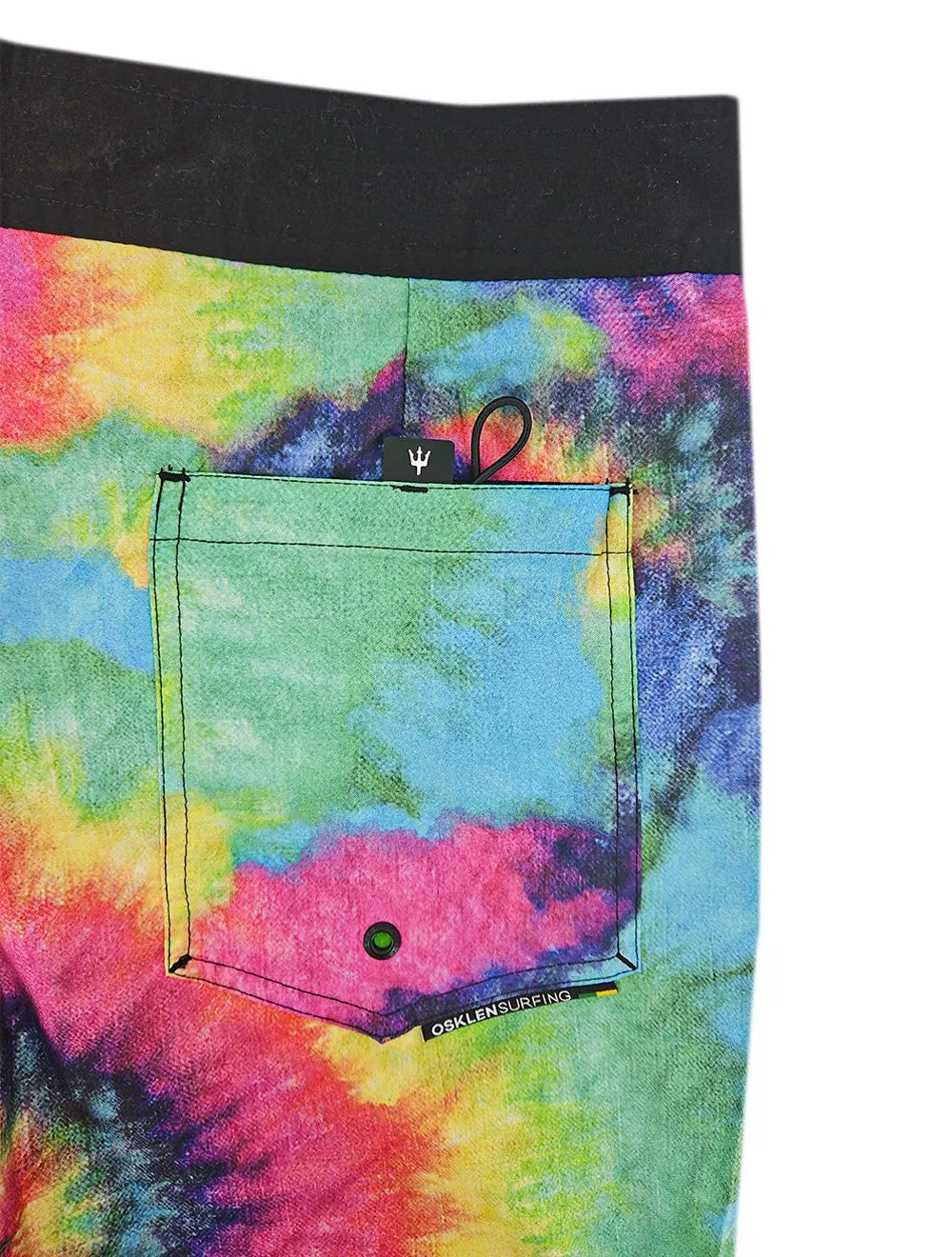 Bermuda Osklen Masculina D'Água Surf Tie Dye Rosa Azul