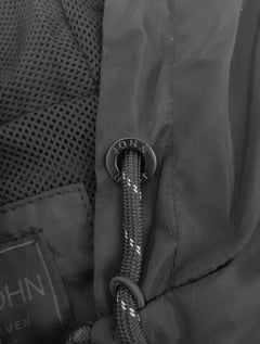 Jaqueta John John Masculina Hoodie Nylon Logo Preta