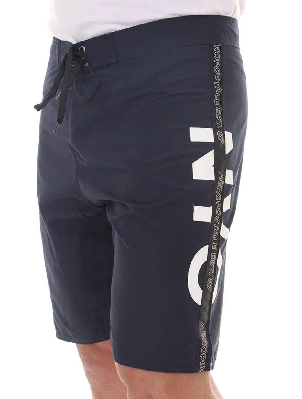 Bermuda Aeropostale Masculino Boardshorts NYC Aero Tape Azul Marinho