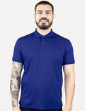 Polo Tommy Hilfiger Masculina Malha Liquid Cotton Seasonal Azul Royal