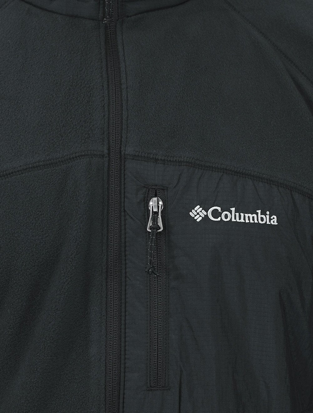 Blusa Columbia Masculina Fast Trek Overlay Full Zip Preta