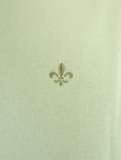 Camiseta Dudalina Masculina Essentials Modal Logo Verde Claro