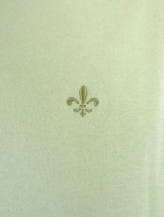 Camiseta Dudalina Masculina Essentials Modal Logo Verde Claro