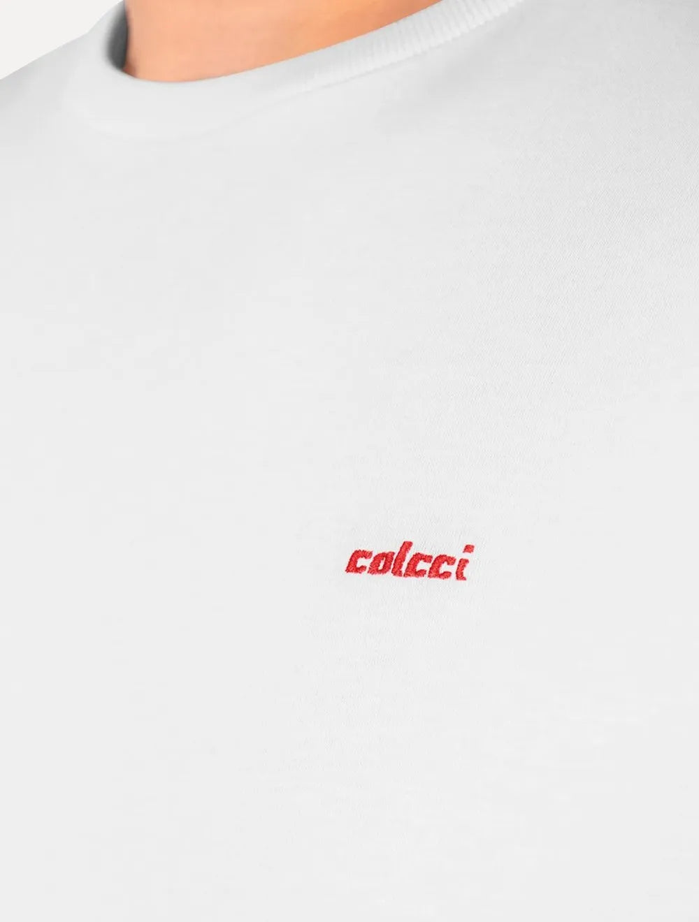 Camiseta Colcci Masculina Manga Longa Logo Branca