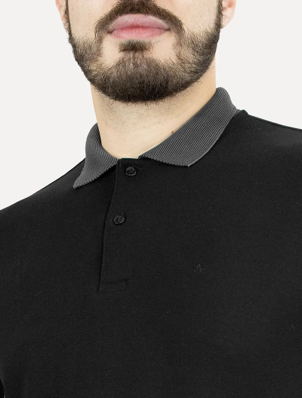 Polo Aramis Masculina Piquet Maquinetada Vegas Preto