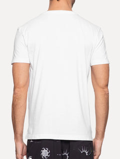 Camiseta Osklen Masculina Slim Stone Rio De Janeiro Serifado Branca