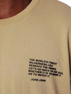 Camiseta John John Masculina Regular Lobster Cáqui
