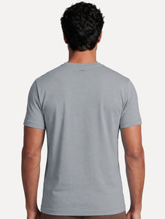 Camiseta Aramis Masculina Basic Lisa Mono Icon Chumbo