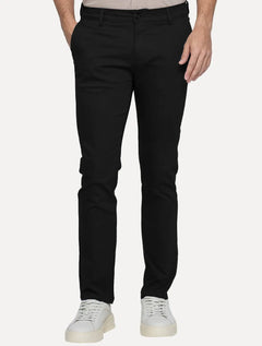 Calça King & Joe Sarja Masculina Slim Preta