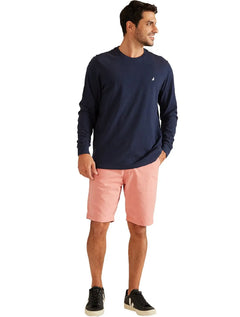 Blusa Nautica Masculina Malha Classic Logo Azul Marinho