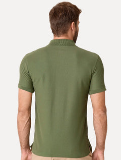 Polo Dudalina Masculina Piquet Essential Color Verde Escuro