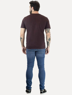 Camiseta John John Masculina Regular Clean Marsala