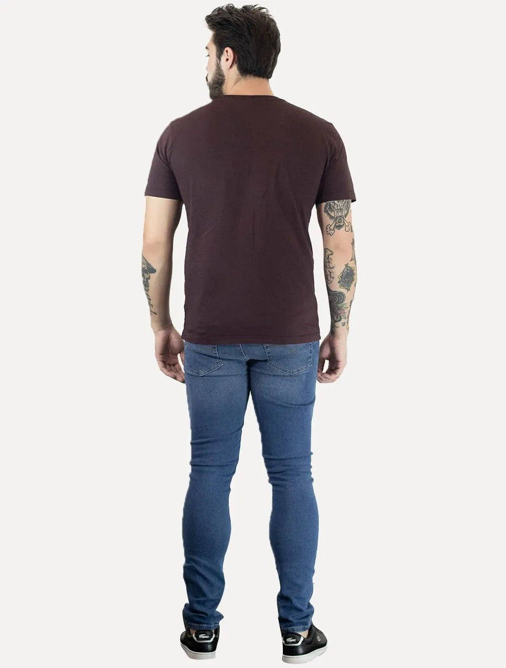 Camiseta John John Masculina Regular Clean Marsala