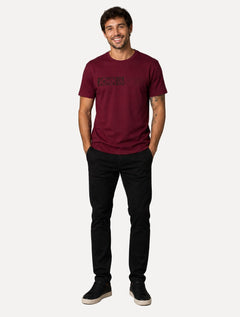 Camiseta John John Masculina Regular Fit On And Off Vinho