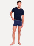 Cueca Calvin Klein Trunk Seamless Logo Lat Azul Escuro