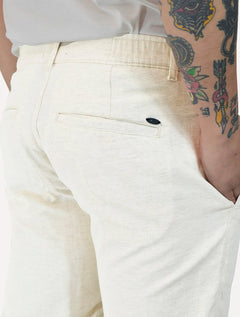 Bermuda Aramis Masculina Chino Linho Out 4 Pockets Areia