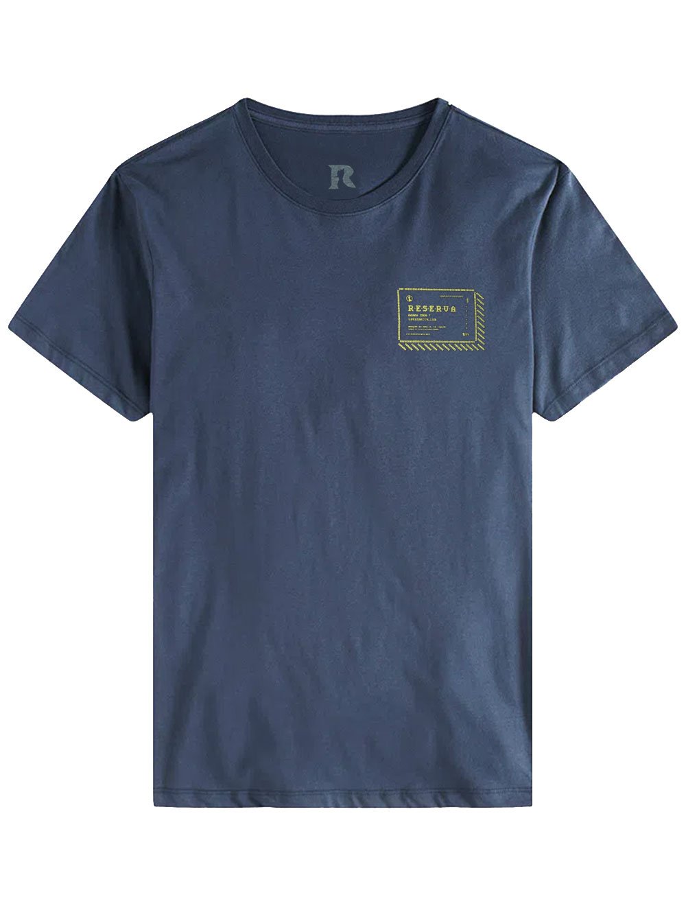 Camiseta Reserva Masculina Regular Estampa Hack Azul Marinho