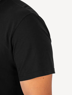 Camiseta Tommy Jeans Masculina Regular Spray Pop Logo Preta