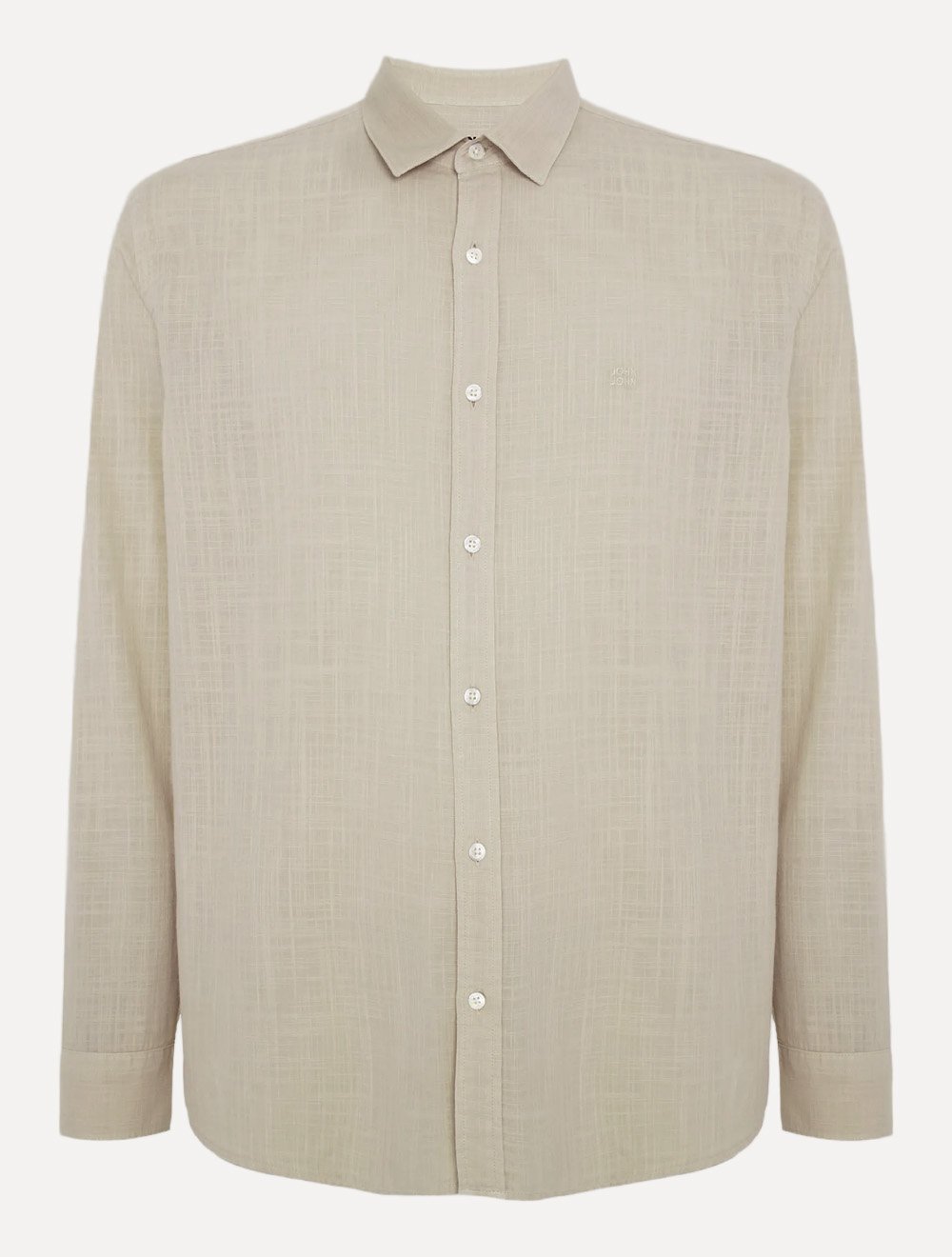 Camisa John John Masculina Relaxed Cotton Cáqui Claro