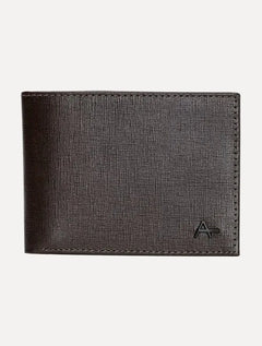 Carteira Aramis Masculina Couro Saffiano Marrom Café