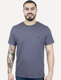 Camiseta Dudalina Masculina Essentials Modal Logo Roxa