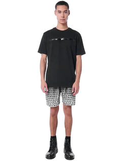 Short John John D'Água Reto Other Side Gradient Preto/Branco