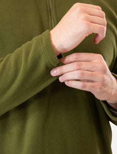 Blusa The North Face Masculina Fleece TKA 100 Glacier 1/4 Zip Verde Oliva