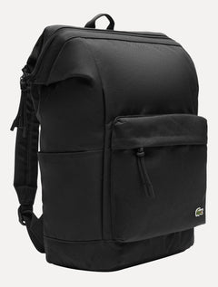 Mochila Lacoste Lona Square Noir Preta