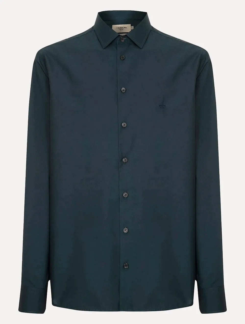 Camisa Dudalina Masculina Slim Superfine Cotton Azul Marinho