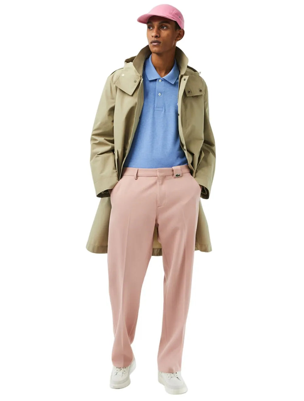 Polo Lacoste Masculina L.12.12 Azul Mescla