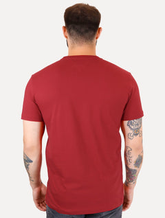 Camiseta Tommy Hilfiger Masculina Inverse Climate Tee Logo Vermelha