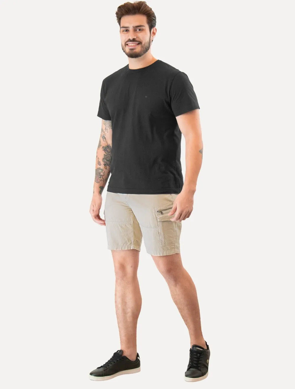 Bermuda Calvin Klein Jeans Masculina Cargo Color Jeans Areia
