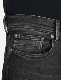 Calça Tommy Hilfiger Jeans Masculina Straight Denton Clark Preta
