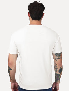 Camiseta Aramis Masculina Basic Lisa Mono Liquid Cotton Off White